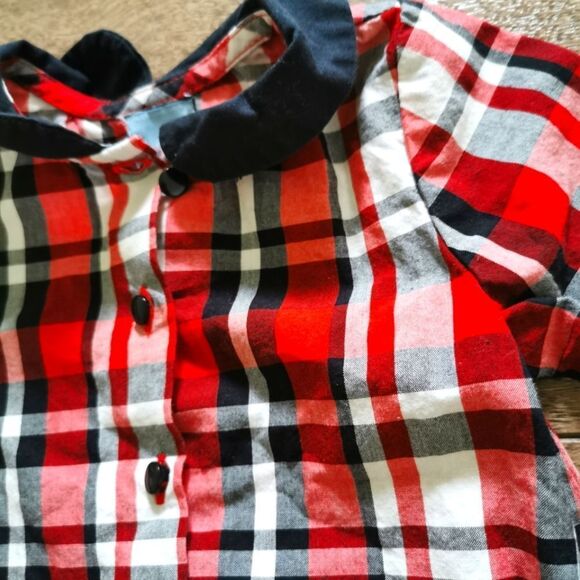 3/$15 Gap baby girl plaid dress 0-3 M - Picture 4 of 4